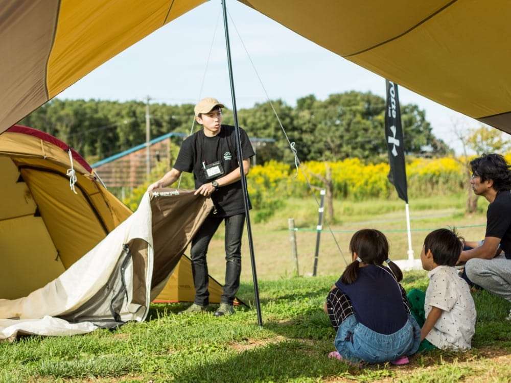 キャンプデビューに向けてテントの設営体験やりませんか？