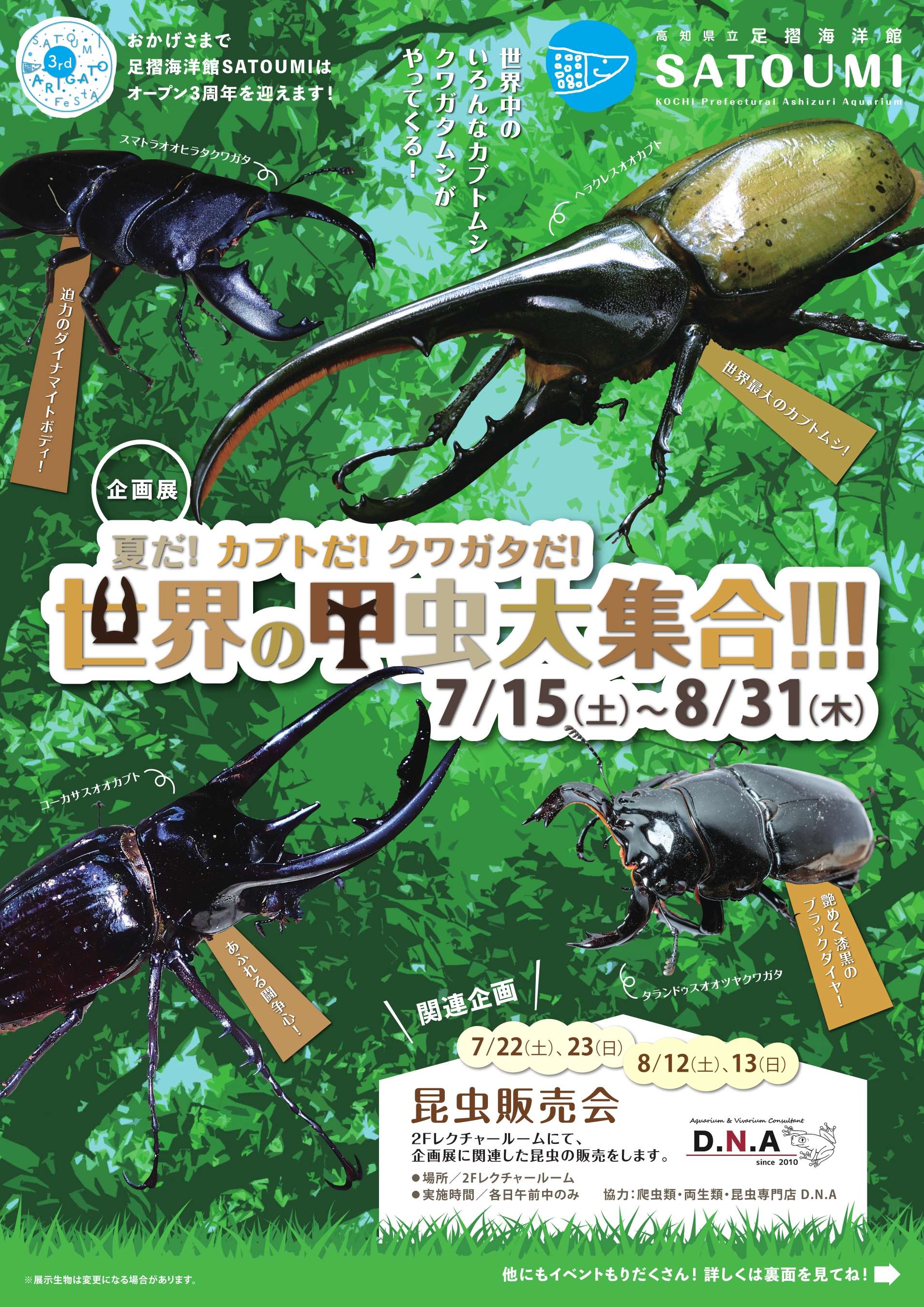 ◆近隣イベント情報◆足摺海洋館SATOUMI　7月号